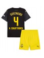 Borussia Dortmund Nico Schlotterbeck #4 Bortedraktsett Barn 2024-25 Korte ermer (+ bukser)